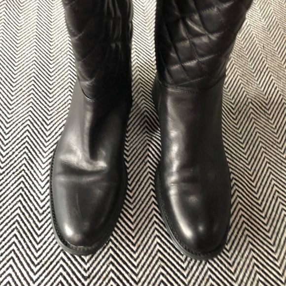 Black Italian Leather, size 7.5 with room! - Picture 3 of 6